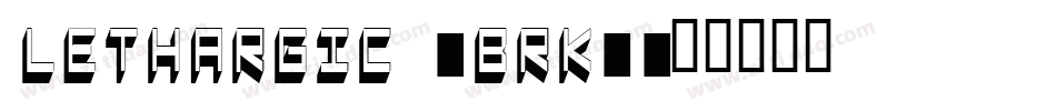 Lethargic (BRK)字体转换